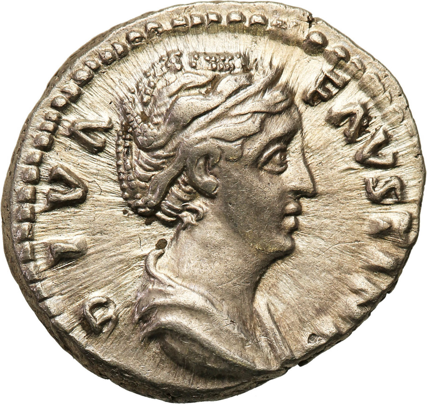 Cesarstwo Rzymskie, Faustyna I (138-141). Denar po 141 roku, Rzym